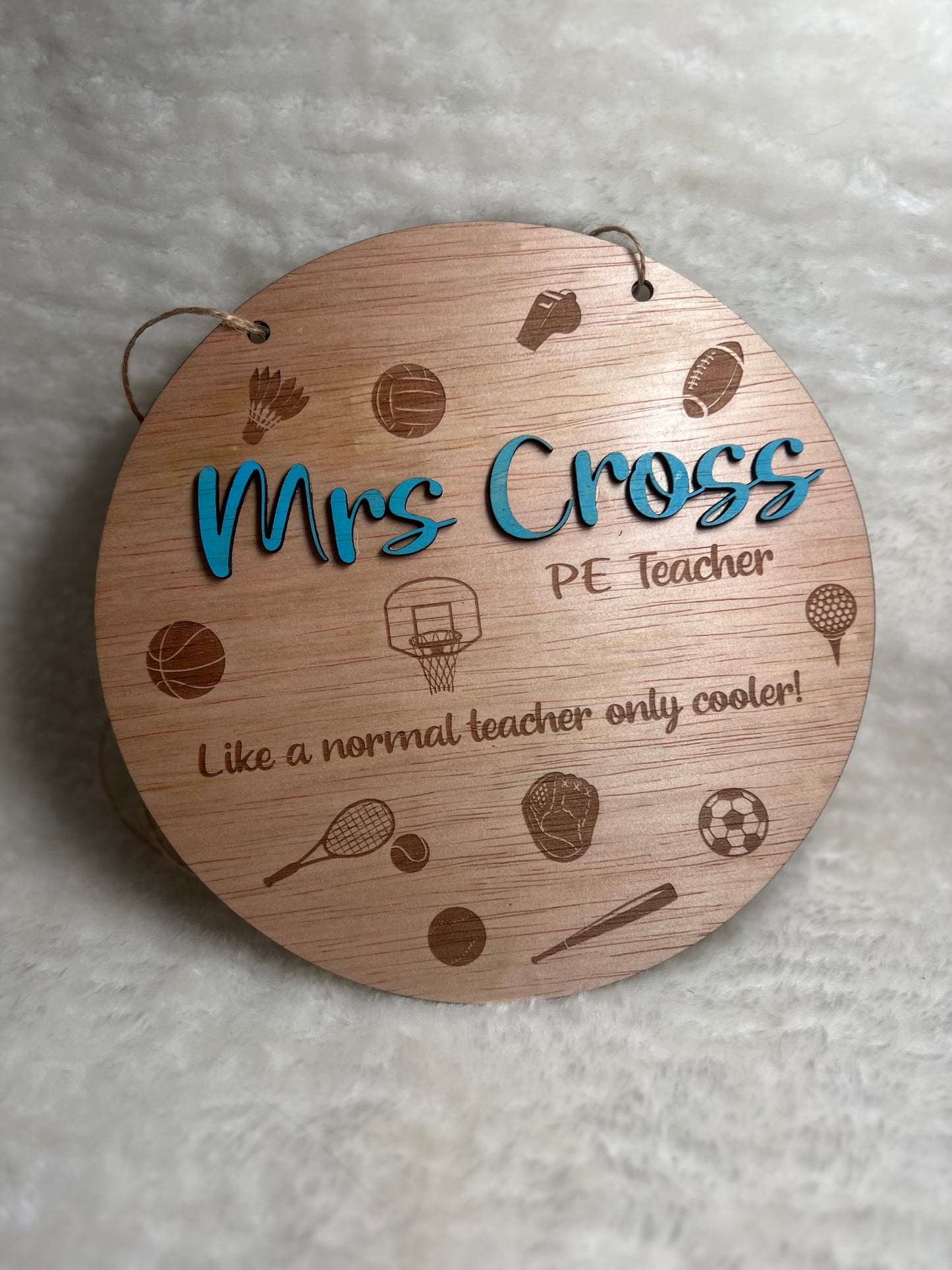 Teacher / Coach sign 20cm