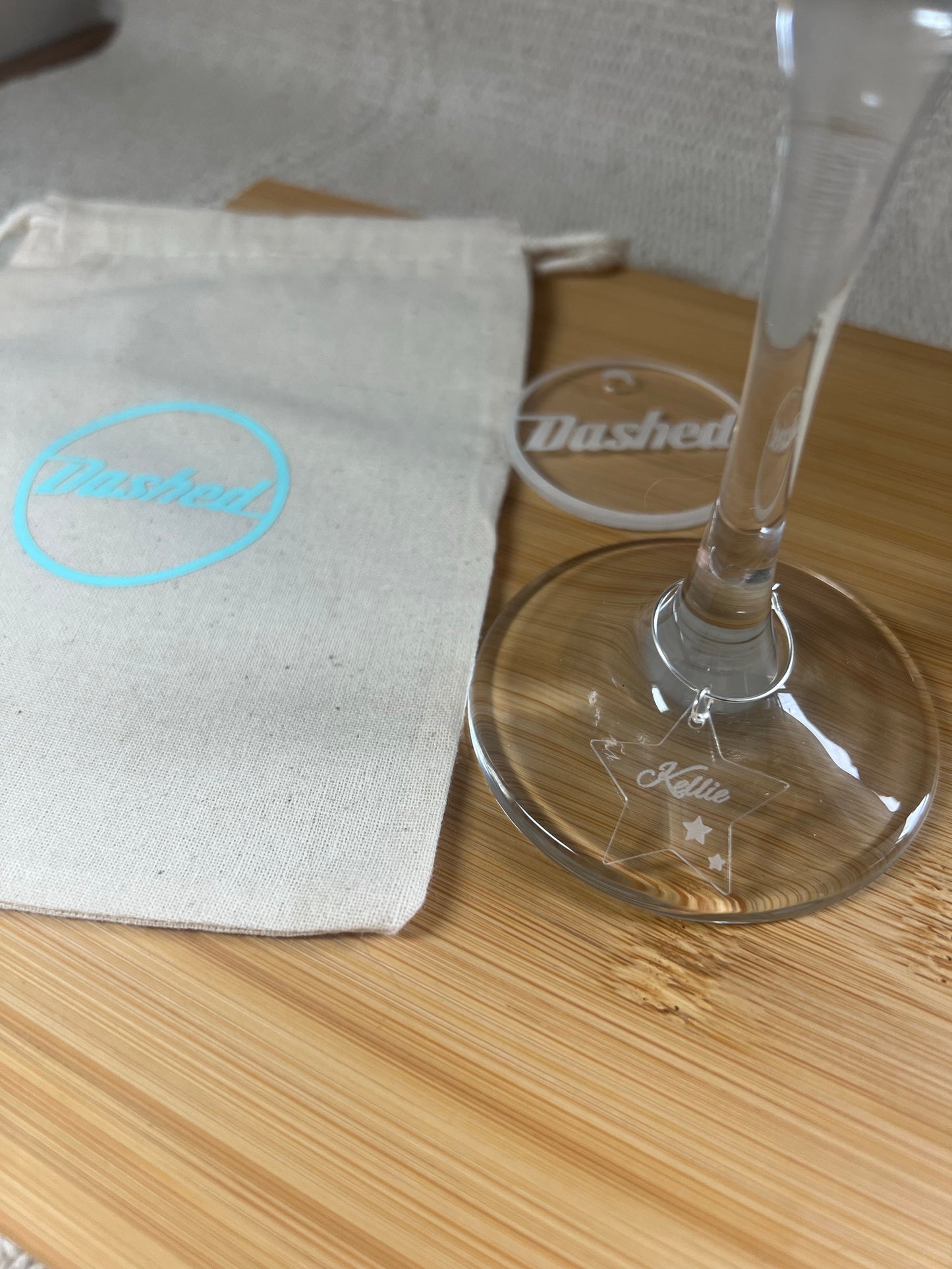 Wine glass charm - Acrylic