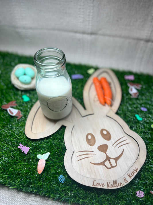 Easter bunny treat tray