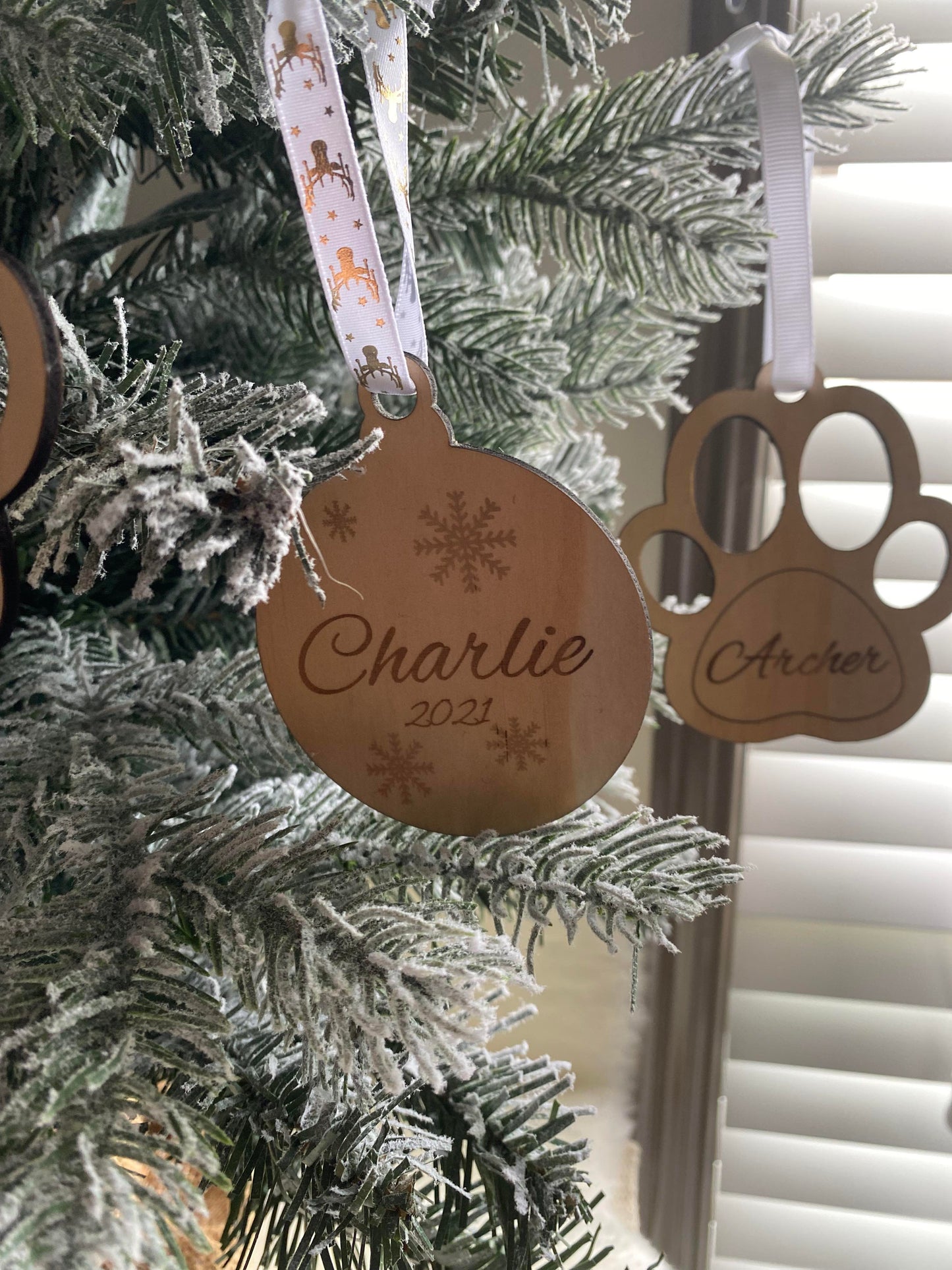 Wooden Christmas Baubles
