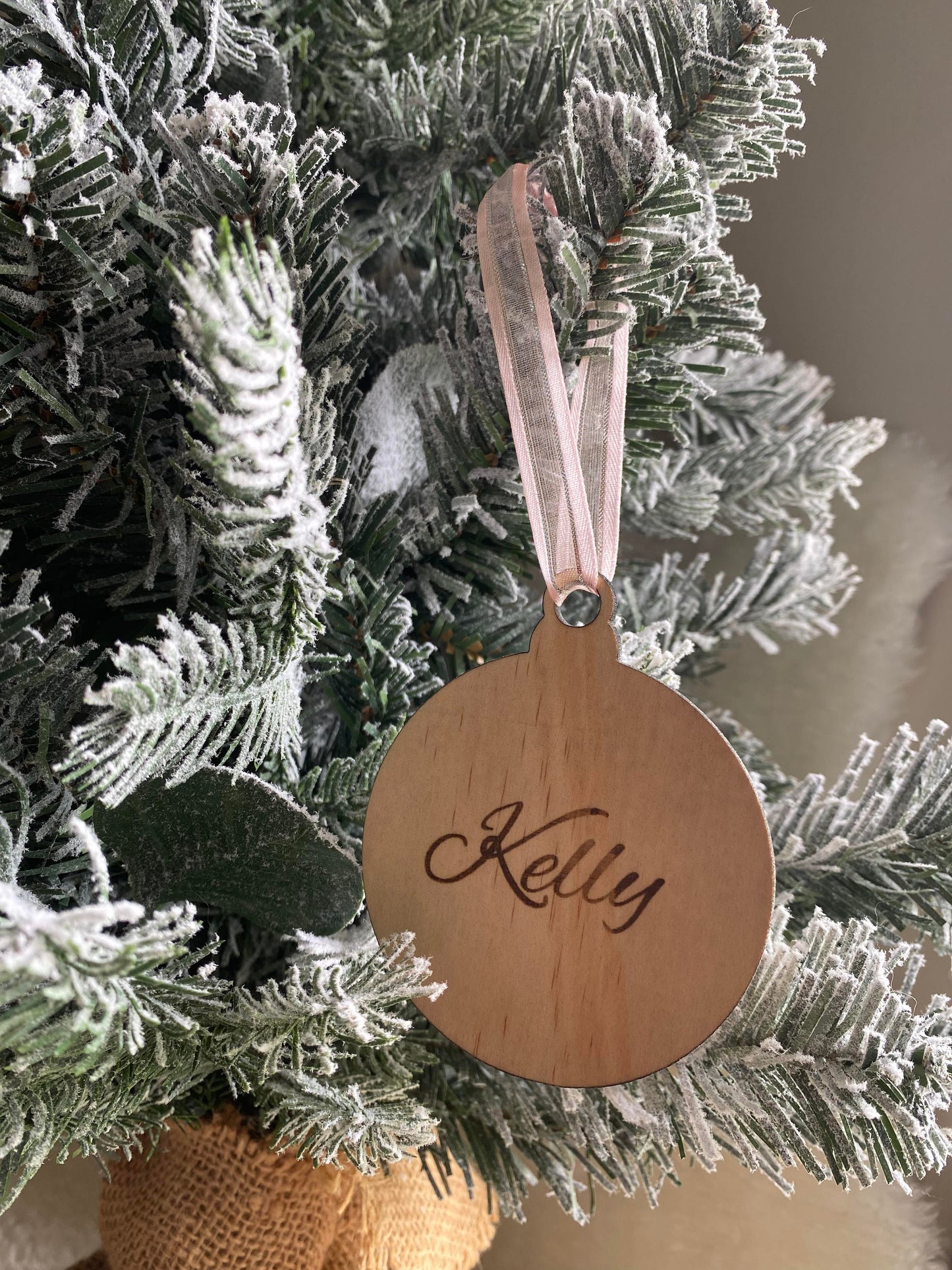 Wooden Christmas Baubles